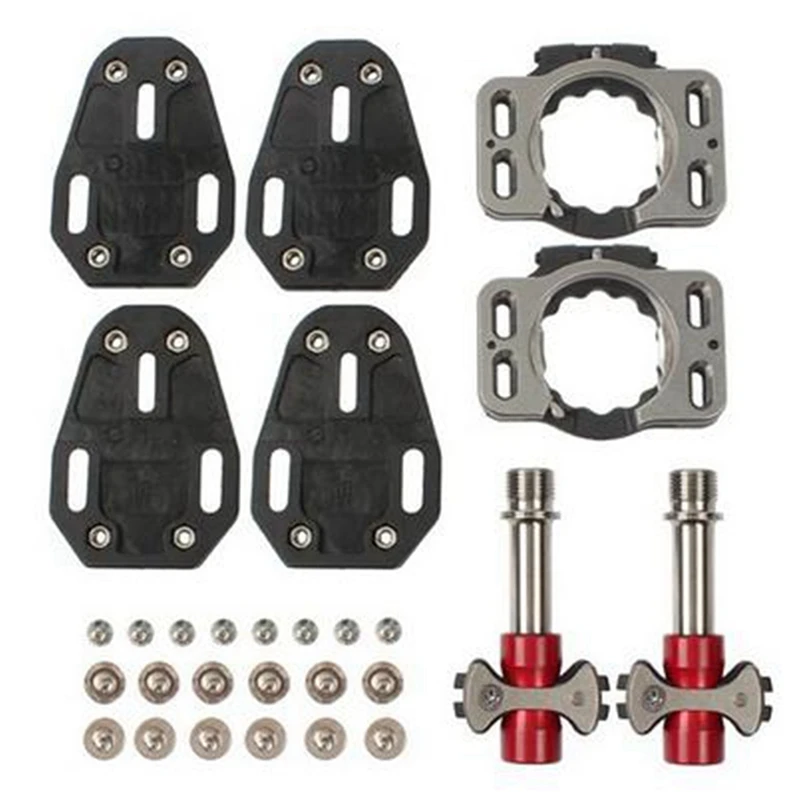 Super Light Bicycle Self-Locking Pedal 3 Sealed Bearing with Splint Combo Set for Speed Play Zero Shop Bicycle Pedal