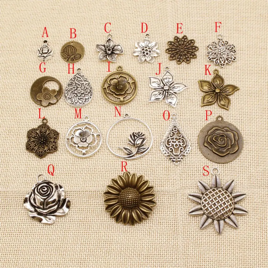 10 шт. металлические подвески в виде Розы|Шармы| |