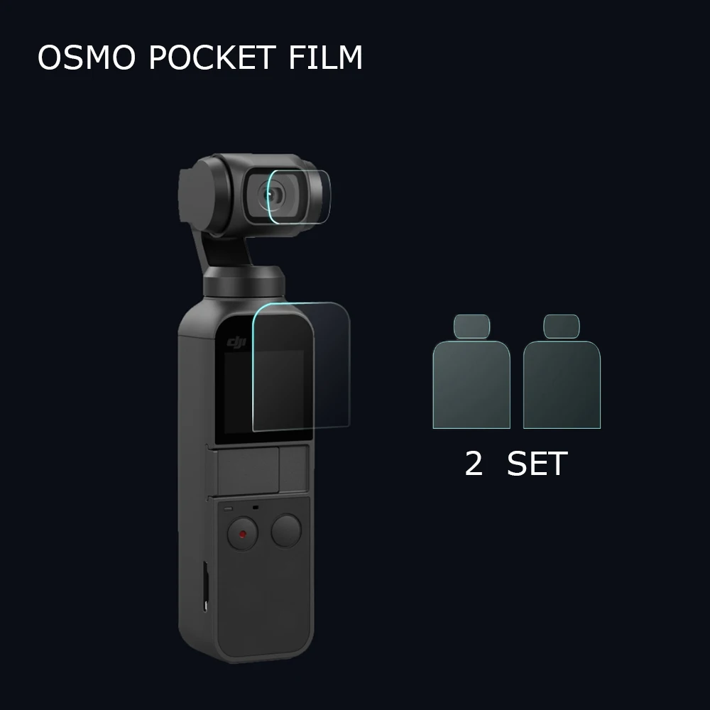 2 шт. в упаковке OSMO карманная Защитная пленка для экрана + объектива DJI Карманный