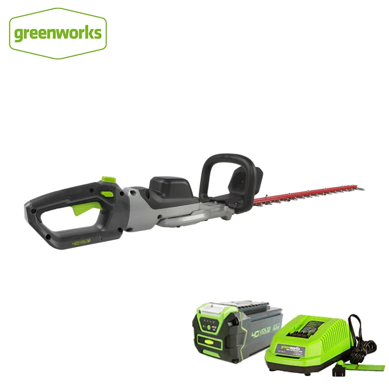 

greenworks 40V Hedge Trimmer 350W Cordless Grass Trimmers Lightweight Low Noise Electric Battery Pruner Garden Shears