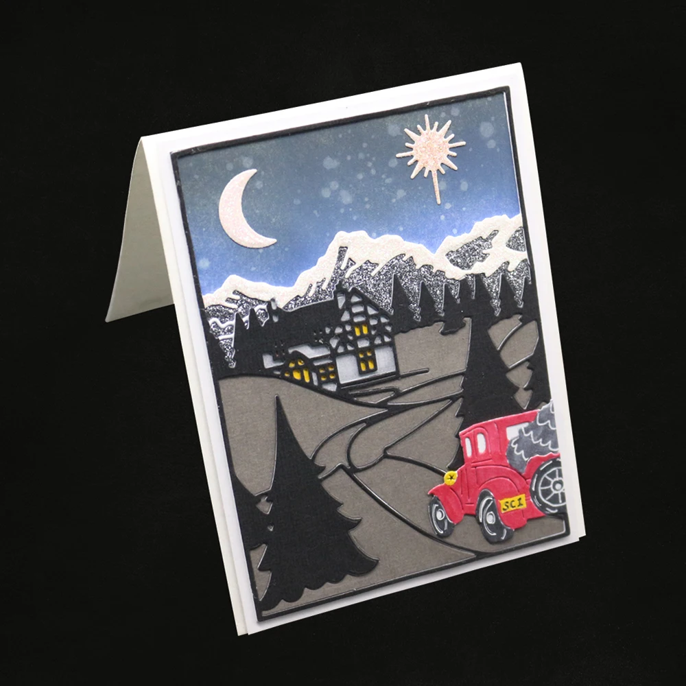 Новая креативная история фон тиснение режущий пресс форма инструмент шаблон для