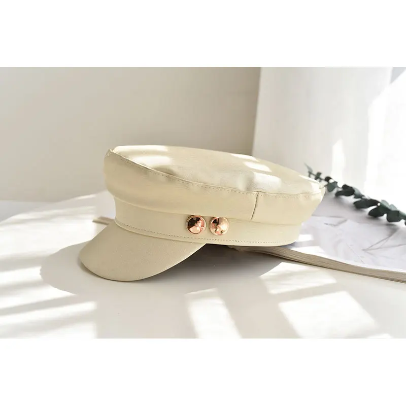 

Шляпа из блестящей ткани с золотыми пуговицами для мужчин и женщин