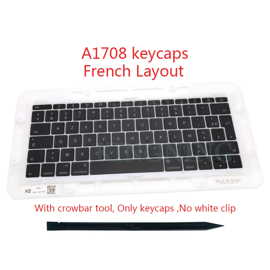 AZERTY Французский Франция A1708 клавиатура ключ крышка для Macbook Pro retina 1" keycap Late Mid