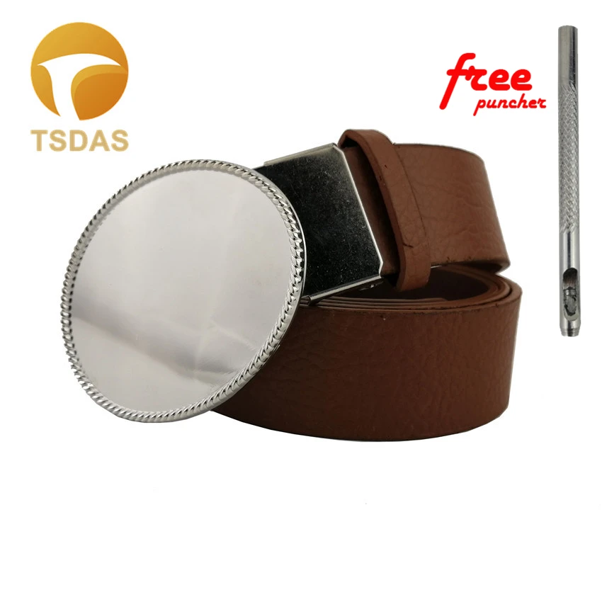 Классическая овальная пряжка для ремня без рисунка модная самодельная 87*68 мм