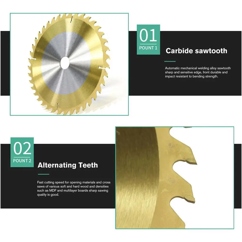 Titanium-Coated Woodworking Saw Blade Circular Cutting Slice High Speed Steel Tipped Wood Discs 250*3.0*30*40T | Инструменты