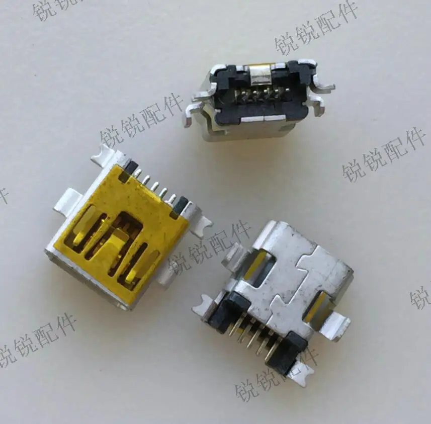 

Original MINI 5P heavyPlate shape USB female connector T mouth stick USB end after forward relatedPlug-in interface