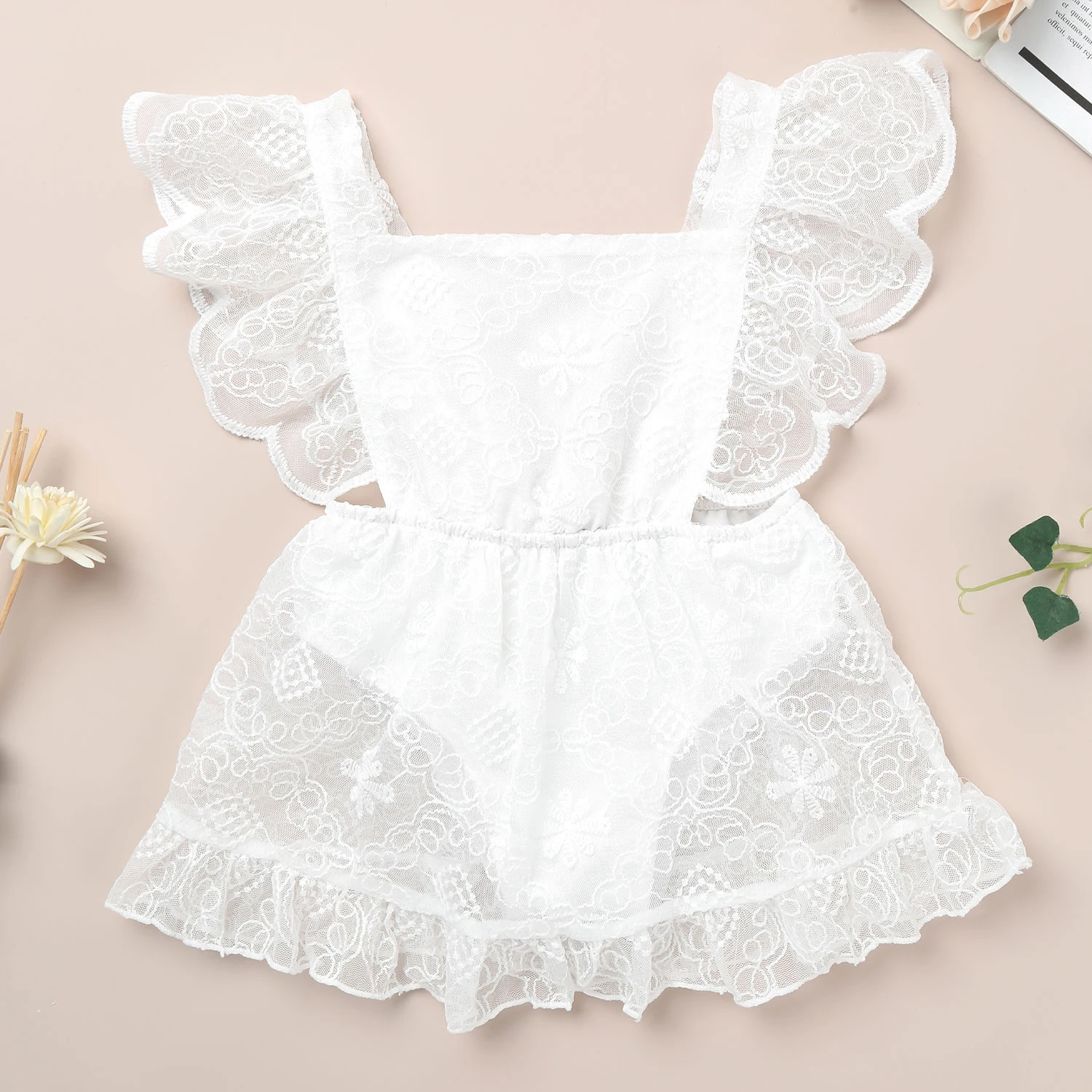 Платье на день рождения для 1 года летняя одежда маленьких девочек белое платье
