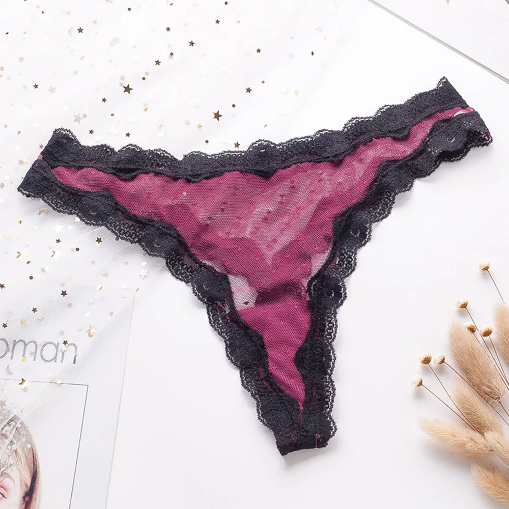 Новинка 5 цветов кружевные сетчатые хлопковые трусики женские сексуальные
