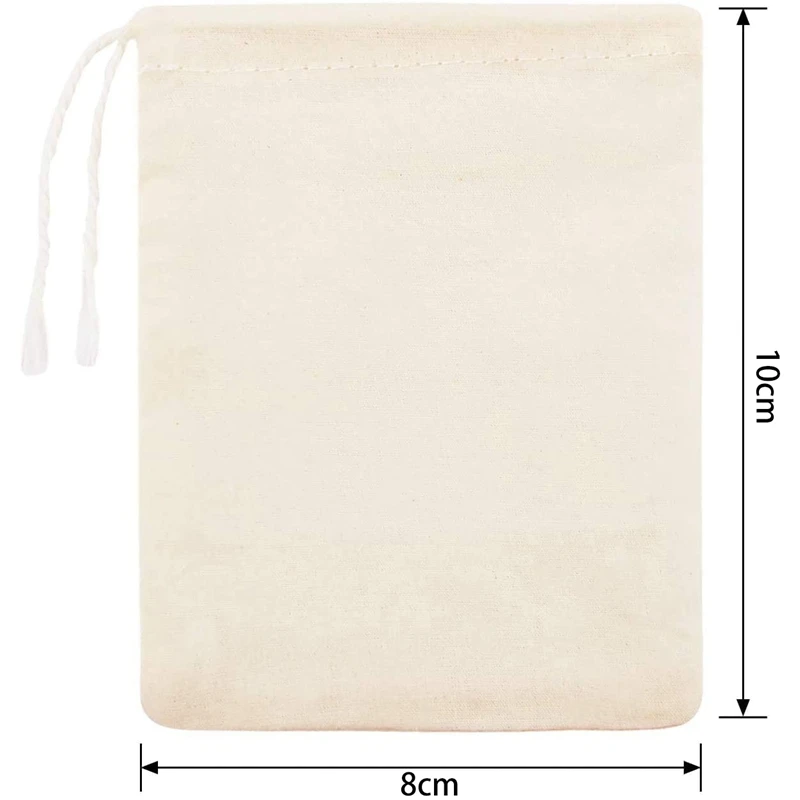 Сетчатые чайные пакетики с фильтром муслиновые для чая на шнурке листовой чай