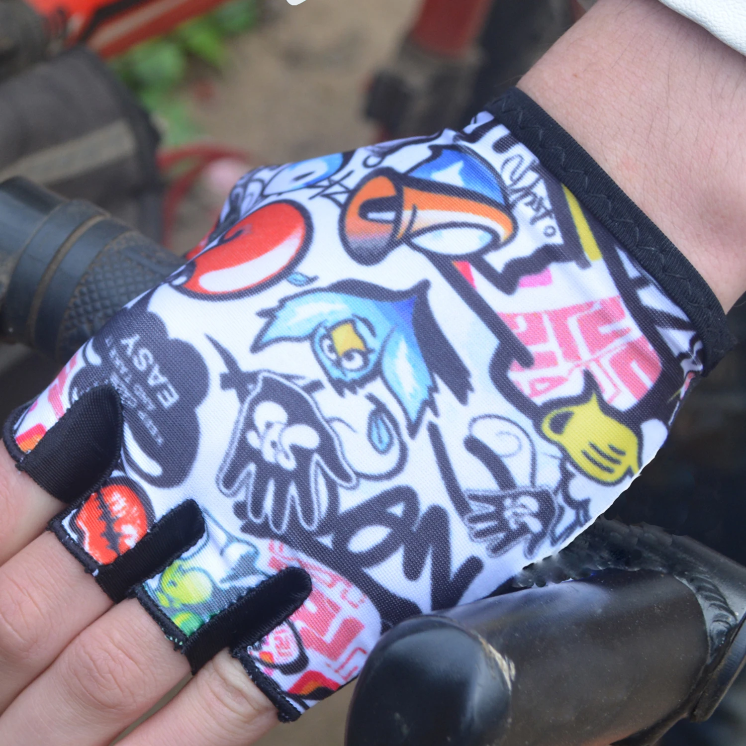 Детские велосипедные перчатки для мальчиков и девочек с открытыми пальцами езды