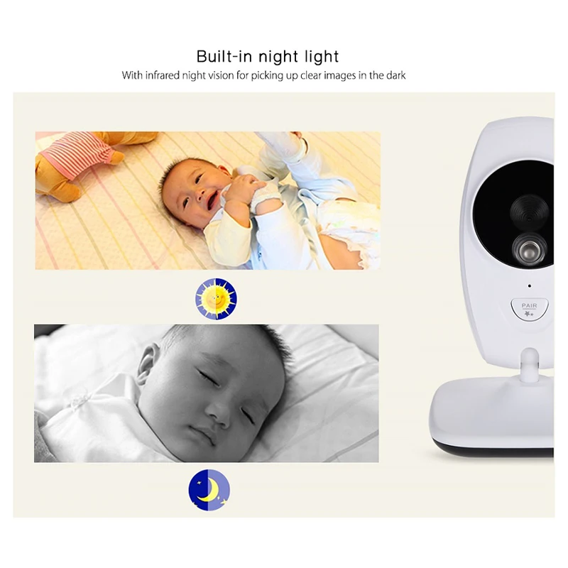 ЖК-дисплей Беспроводной цифрового видео Видеоняни и радионяни цветной экран