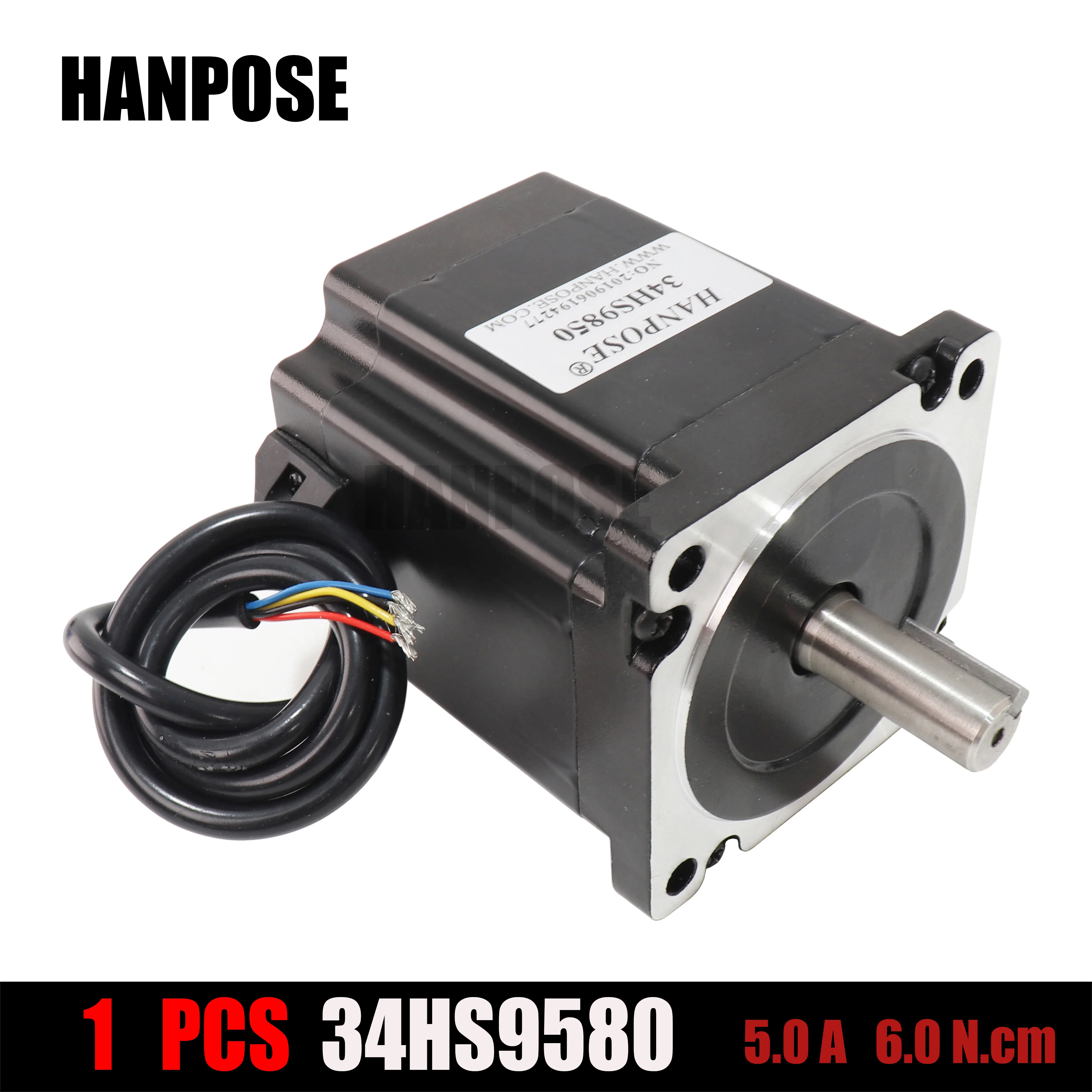 NEMA34 шаговый двигатель 86x98 мм 4-lead 5A 6N. m/Nema 34 Мотор 98 мм 850Oz-in для 3D-принтера для фрезерного станка с ЧПУ