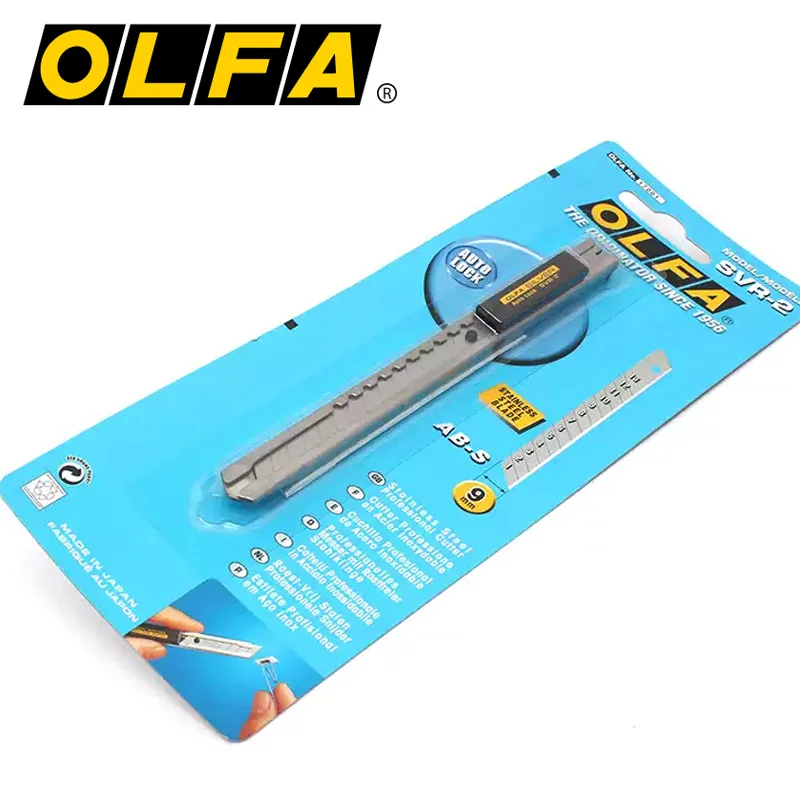 Сделано в Японии OLFA 9 мм нержавеющая сталь Автоматическая блокировка