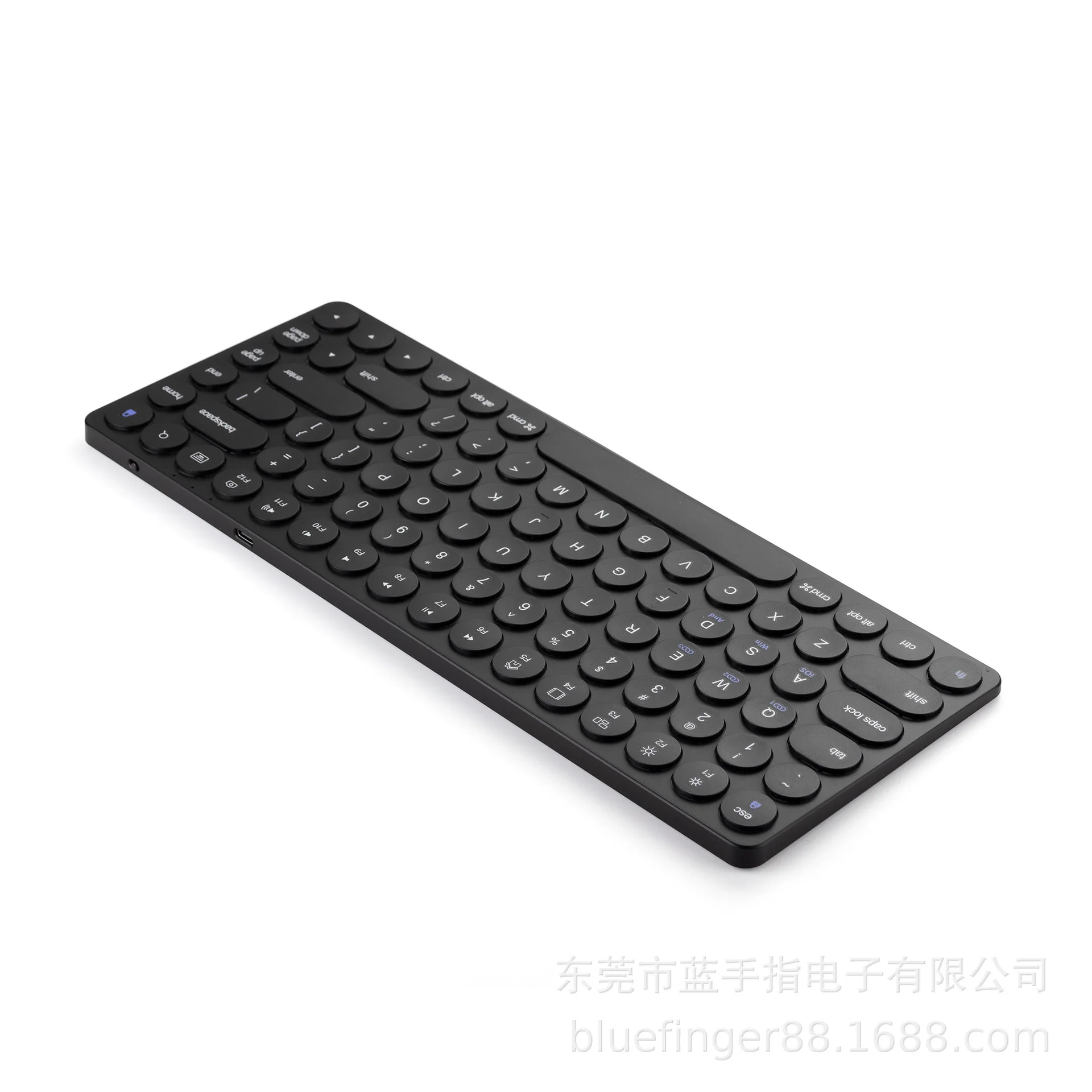 Round Cap Wireless Bluetooth Keyboard 85 Keys ABS Portable Keyboards for PC Laptop Win/iOS/Android | Компьютеры и офис