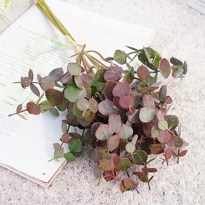 5 шт./комплект искусственные растения эвкалипта для украшения