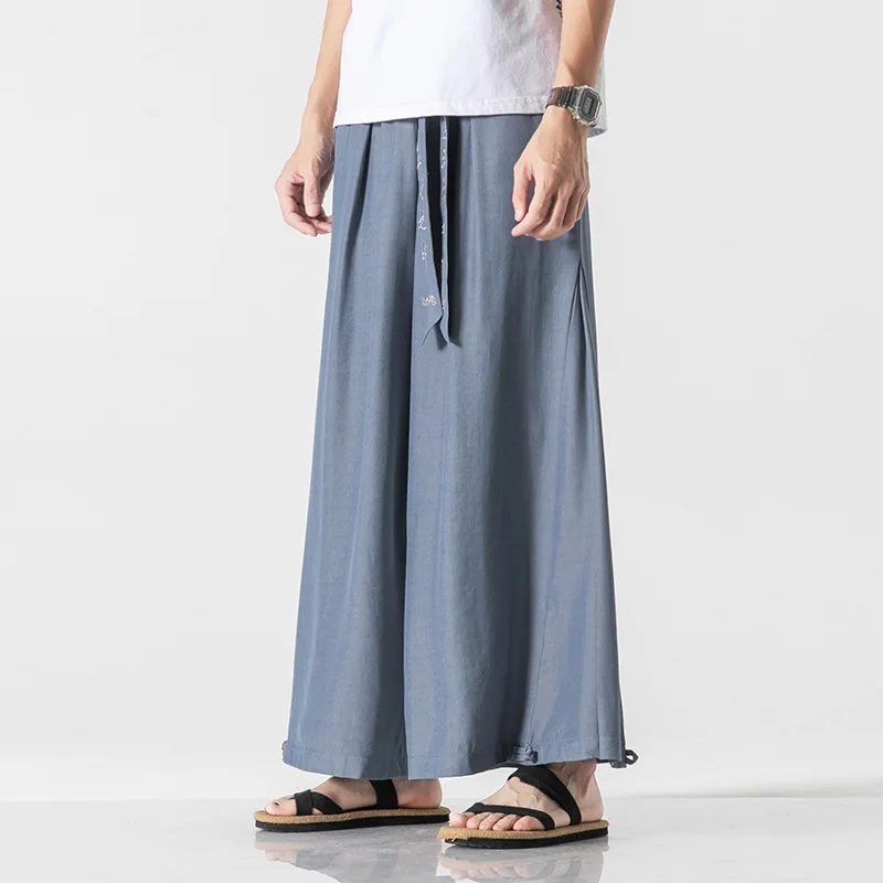 Повседневные широкие брюки свободные бриджи большого размера в стиле Харадзюку