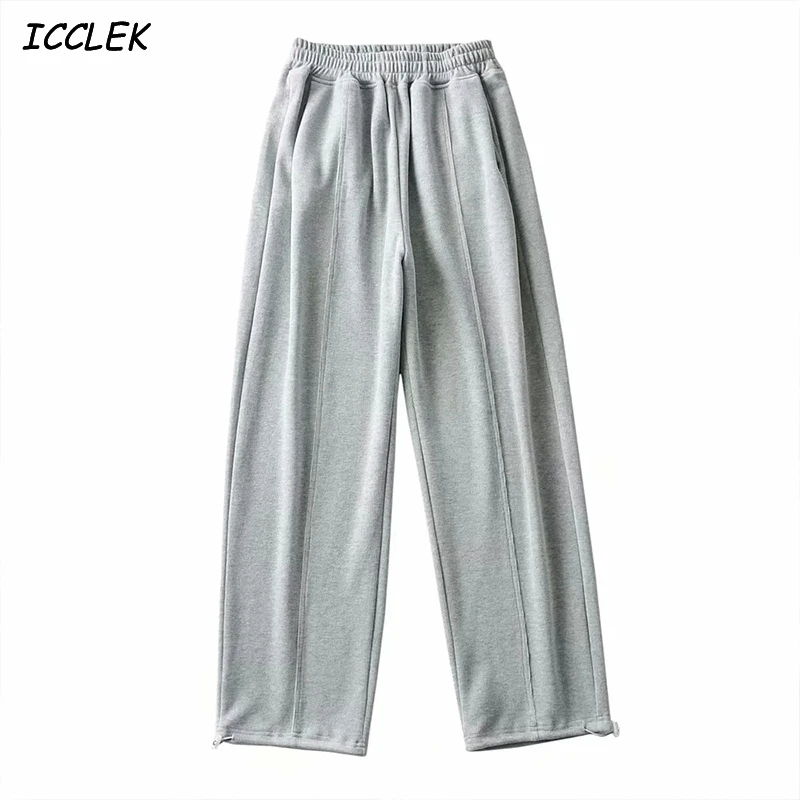 

Women's Sweatpants Oversize Jogger Wide Legs Pants Elastic High Waist Trousers Jogging Loose Sportpant Winter Casual Harem Pants