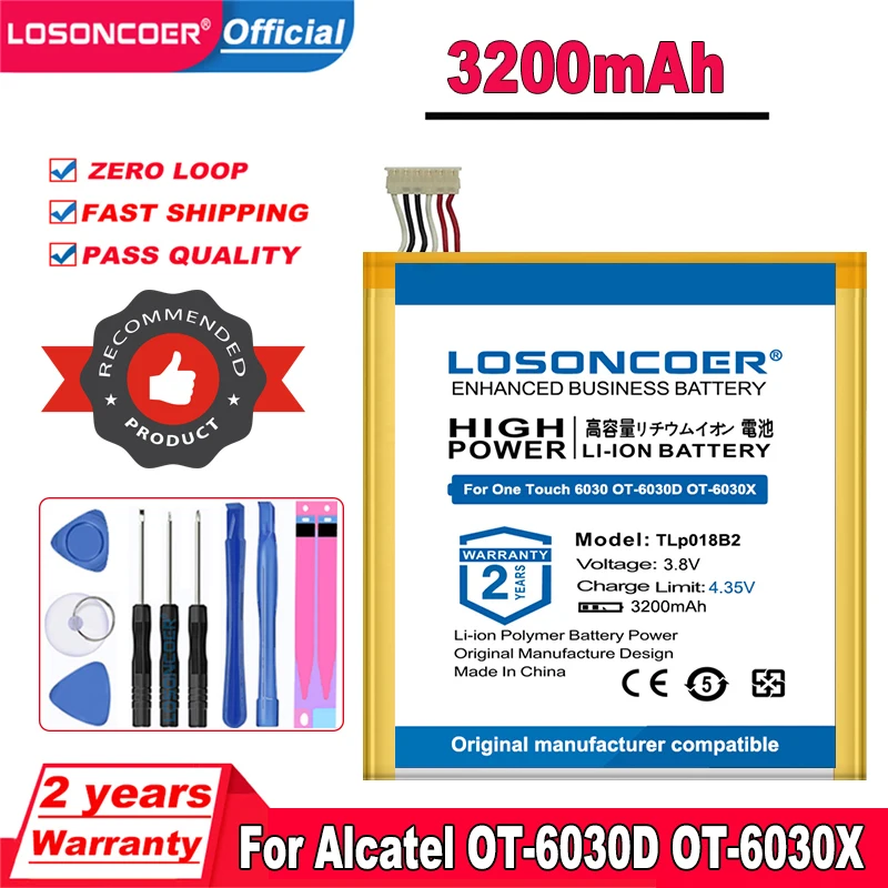 TLp018B2 Батарея для Alcatel One Touch Idol 6030 OT 6030D 6030X 6030A оснастки 7025 7025D S820 P600 P606T