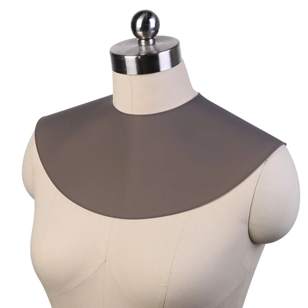 Нагрудник из инструмент для окрашивания волос силикона, прозрачный, для ношения на плече