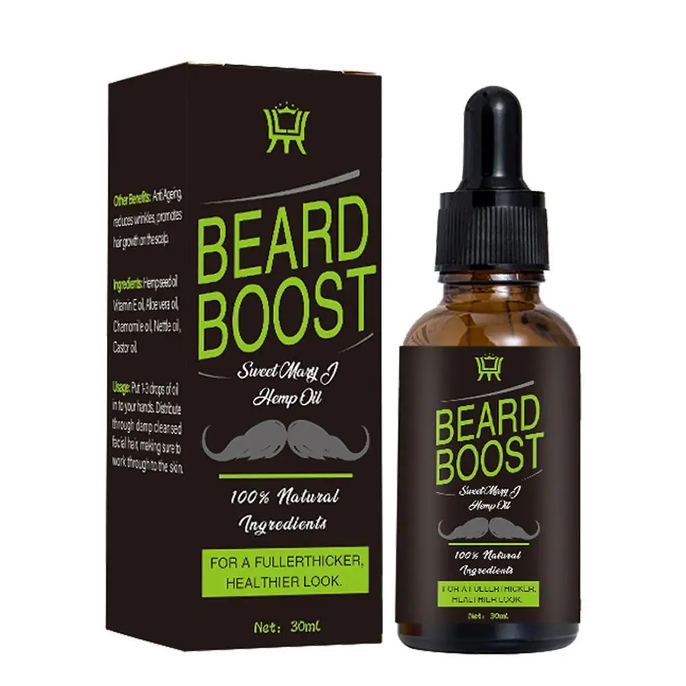

1pc 30ml Beard Growth Oil Conditioner Hair Grow Essence Mustache Oil Quick Absorption Beards Strengthens G2C2