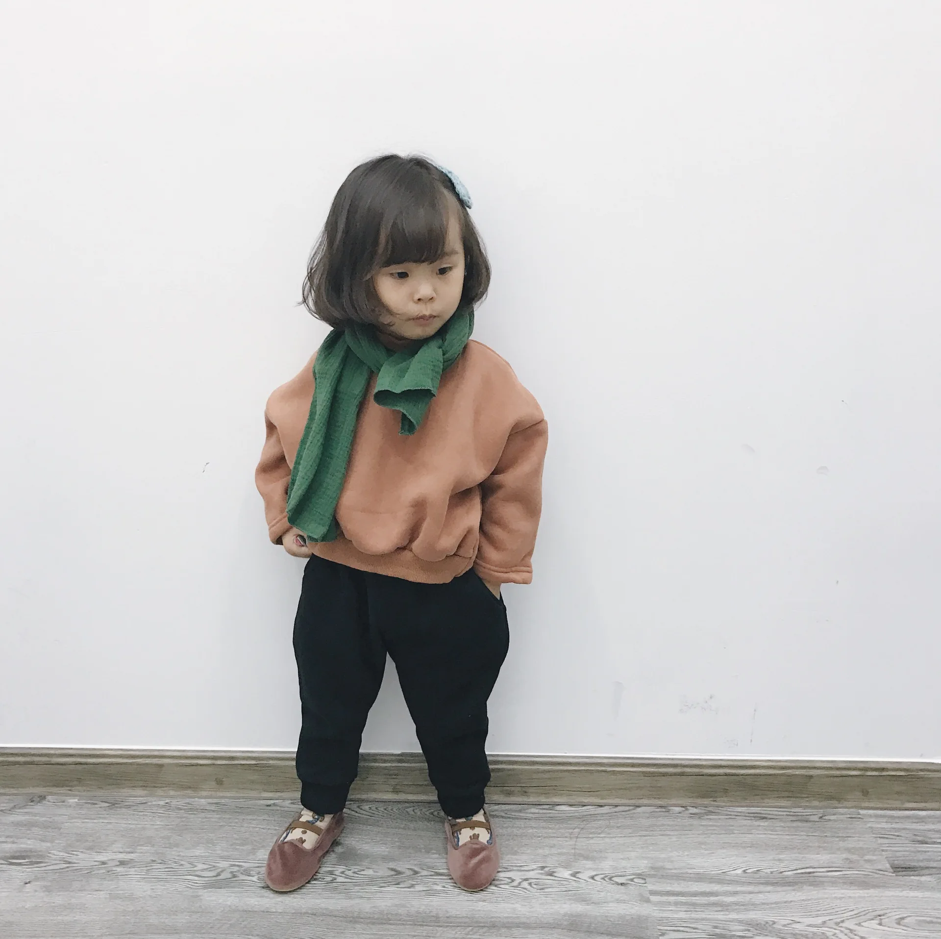 Детский свитер сезон осень зима из ворса с вогнутой формой пальто для детей