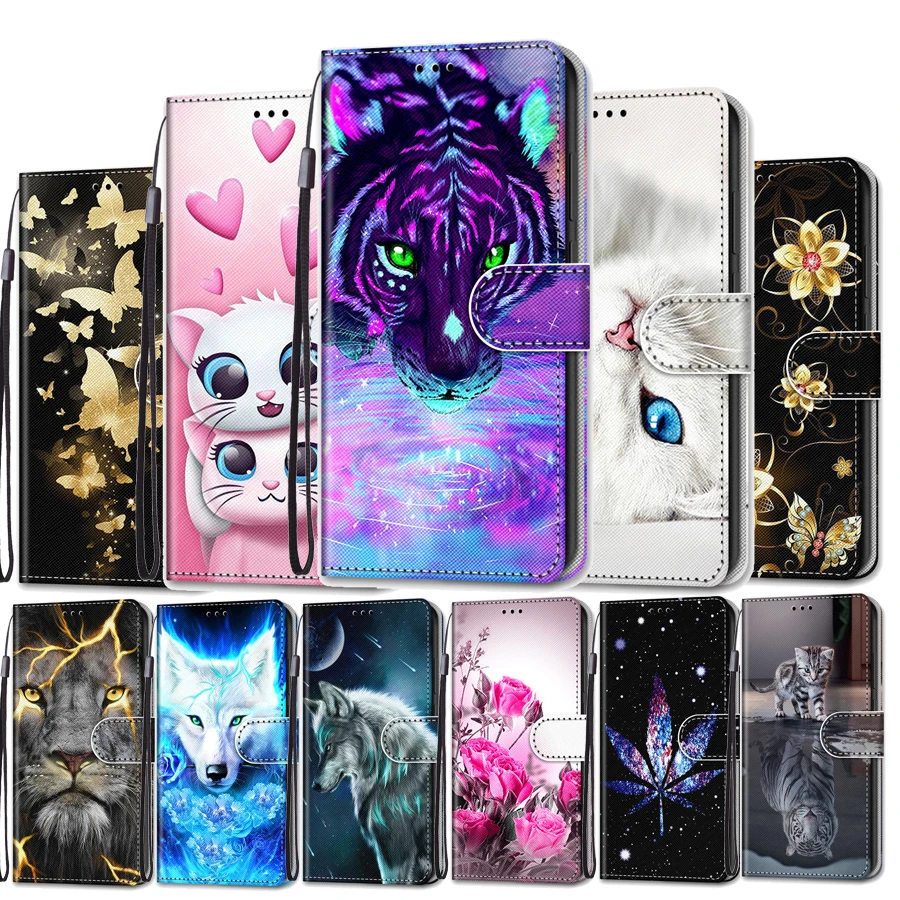 Чехол книжка для телефона Huawei Y5 II кожаный чехол бумажник с подставкой Y9 2018 Enjoy 8 Plus