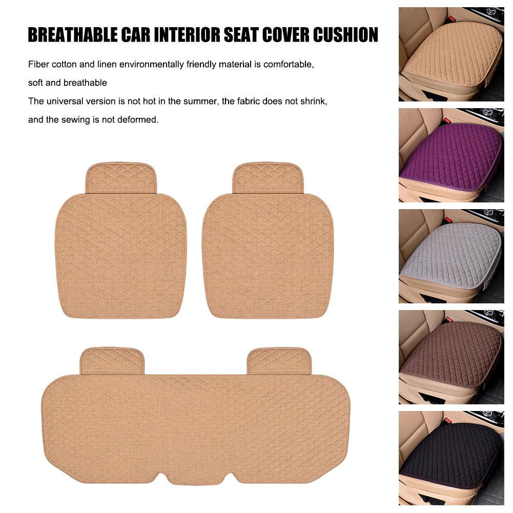 

Breathable Car Interior Seat Cover Cushion Pad Mat For Auto Supplies Office Chair With PU Leather Car Seat Accessories