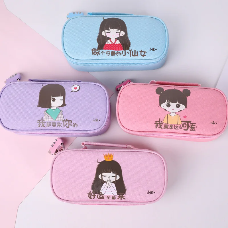 Симпатичный футляр для карандашей пароль большой емкости Пенал Kawaii Astuccio пенал