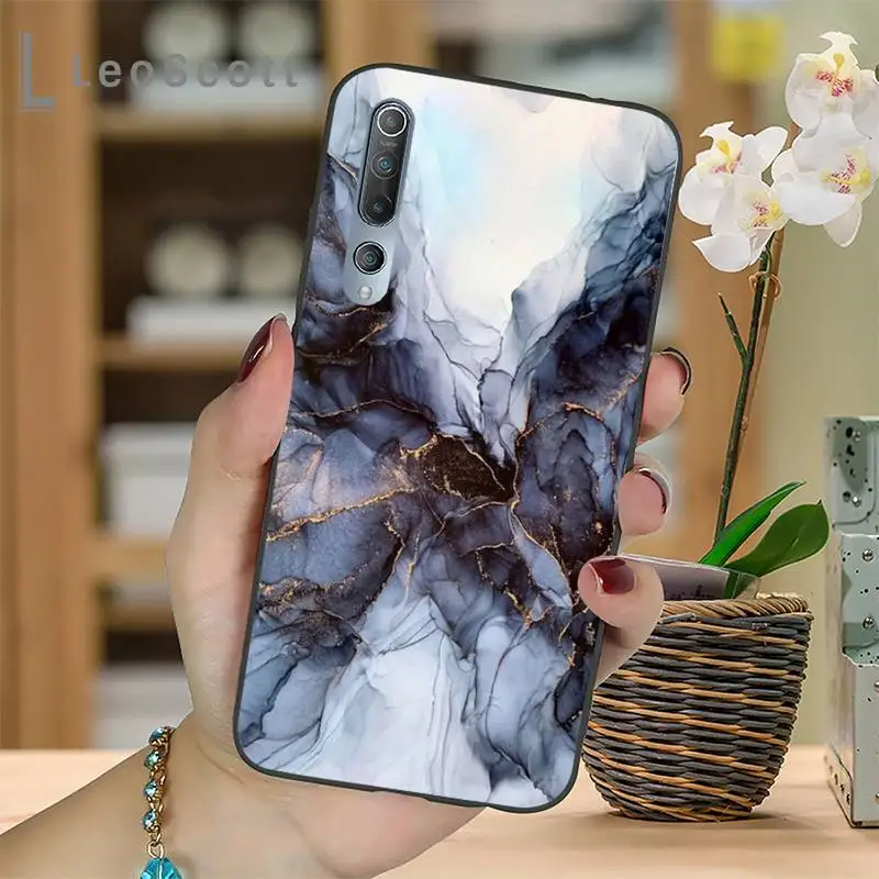 

Elegant Blue Marble Purple Phone Case For Xiaomi mi Redmi note 7 8t 9 9t 9s 8 10 10t 11 pro lite K20 max 3