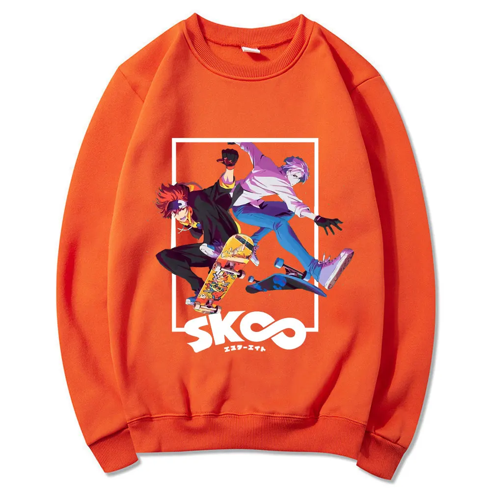 

Funny Creativity SK8 The Infinity Spring Casual Long Sleeved Sweatshirts Men Fashion Street Pullover Male Oversized Hip Hop Tops