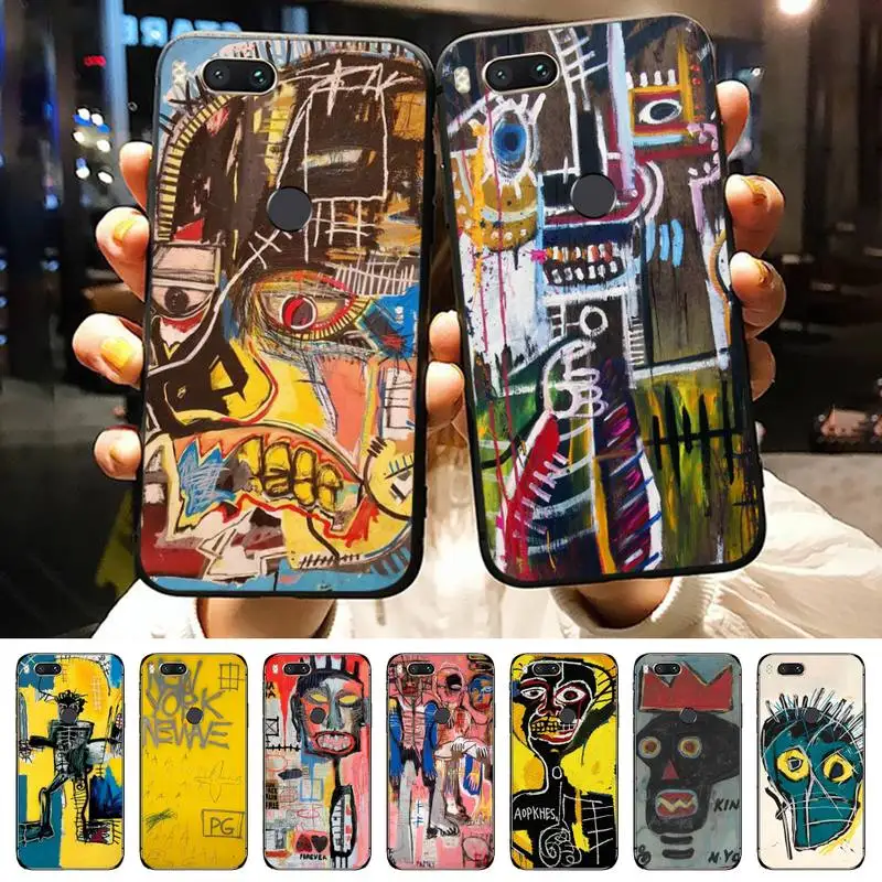

Jean Michel Basquiat Art Graffiti Phone Case For Xiaomi Redmi note 7 8 9 11 t s 10 A pro lite funda shell