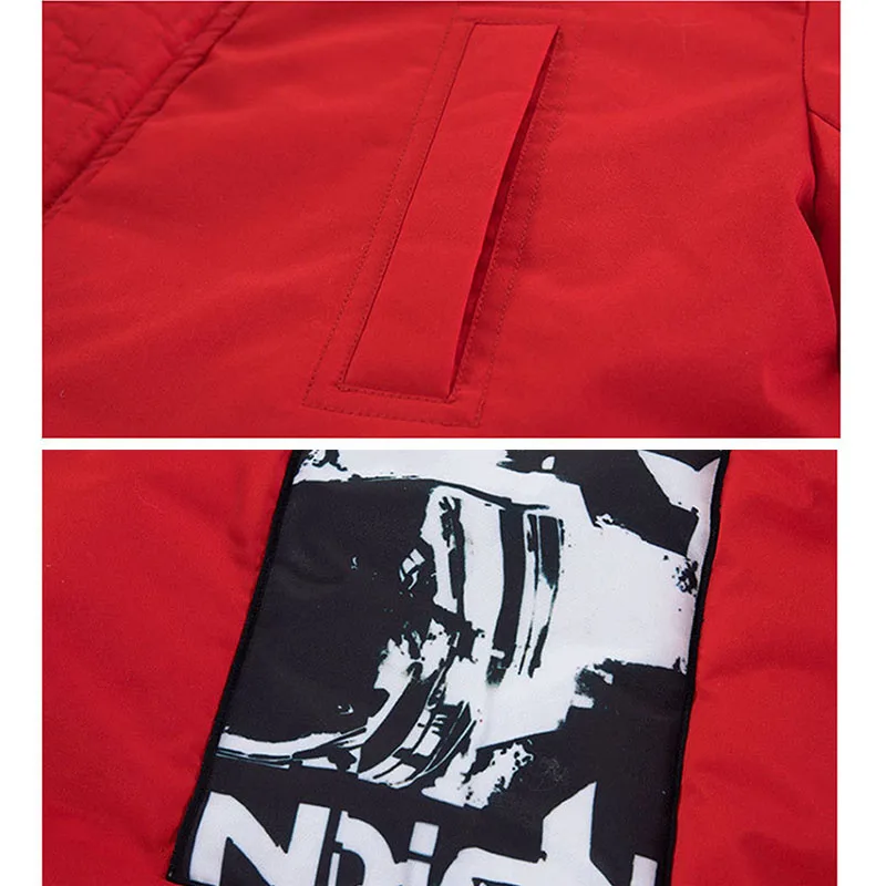 Пальто детское зимнее пуховое хлопковое парка для мальчиков Повседневная теплая