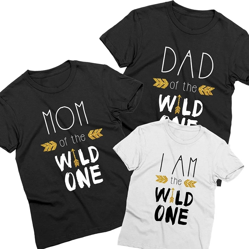 

Dad/Mom/I Am of The Wild One - Family Birthday Shirts, Matching Birthday Shirts, Family T-shirts, Birthday Shirts for Family
