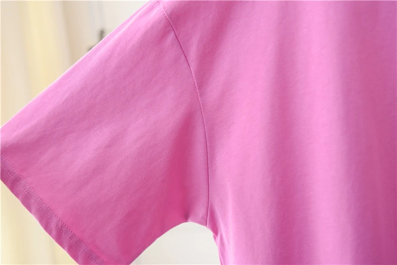 

2021 Summer Women Rhinestone Graphic Casual T Shirt Short Sleeve Ultra Soft Loose Cotton Streetwear Tee Top White