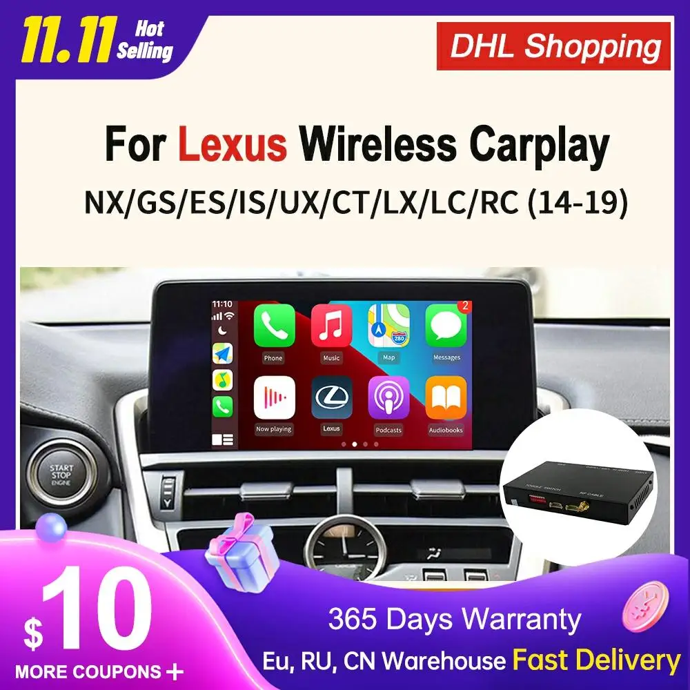 

Carlinkit Decoder 2.0 Wireless CarPlay For Lexus NX ES US IS CT RX GS LS LX For Apple CarPlay Android Auto Mirrorlink projection