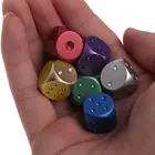 Металлические кубики, Цветной алюминиевый сплав, 16 мм, 6 граней, многогранные, для ролевых игр, игральные кости DND, 5 шт.