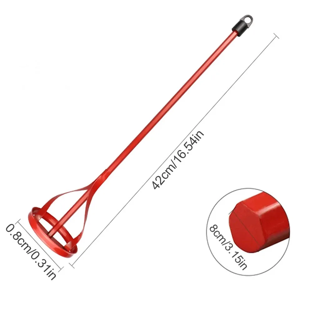 

Cement Mixing Rod Electric Drill Hexagon Shaft Plaster Cement mixing rod head For Electric mortar drill Construction tool