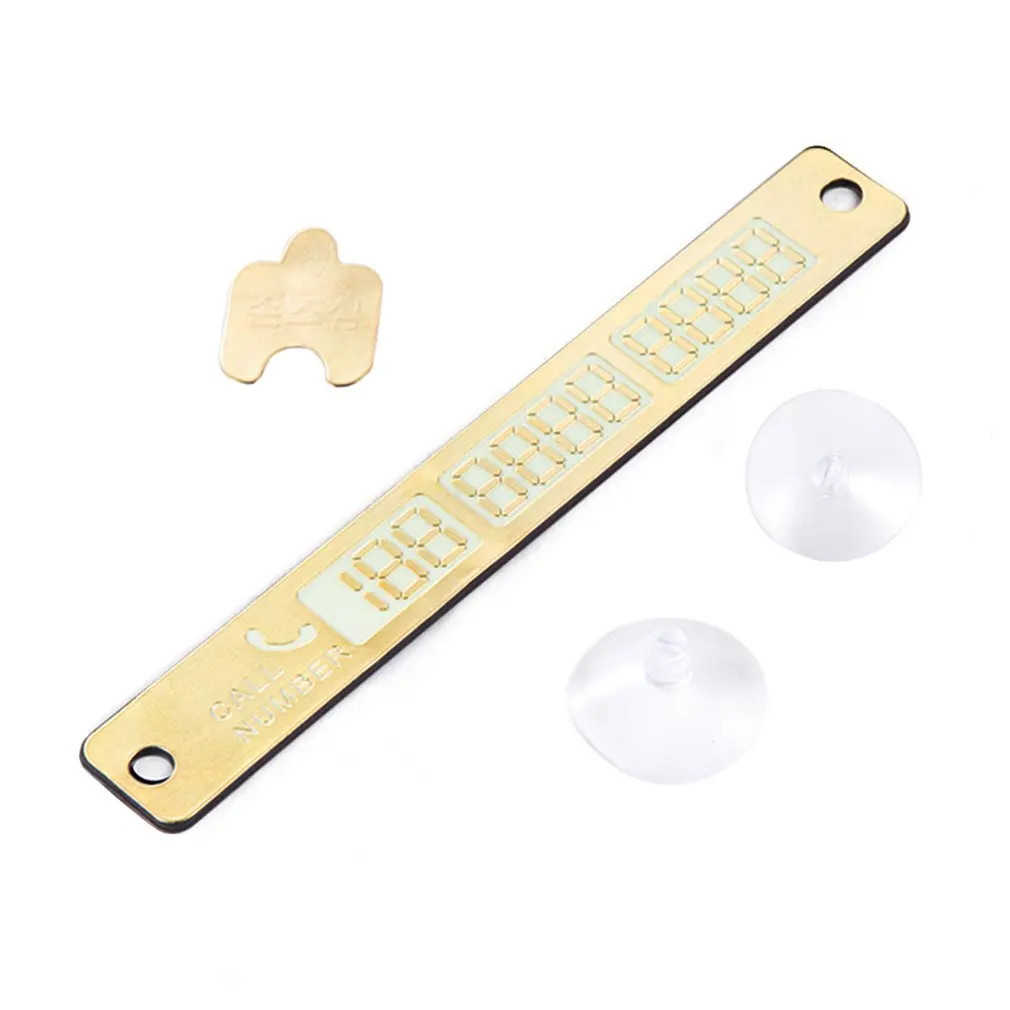 Универсальная автомобильная светящаяся табличка с номером телефона на присоске