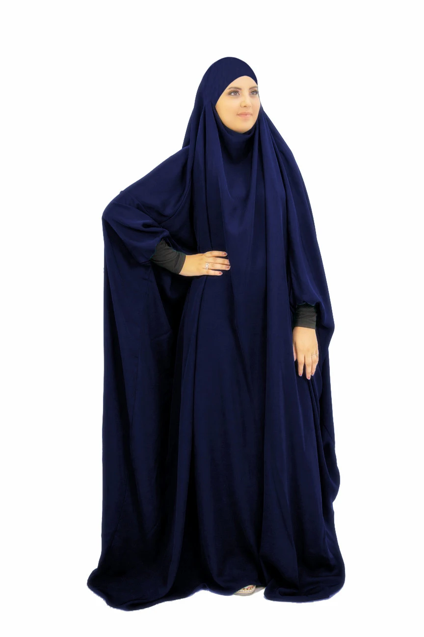 

Eid Muslim Women Hooded Hijab Dress Prayer Garment Jilbab Abaya Full Cover Ramadan Long Khimar Gown Abayas Islamic Clothes Niqab