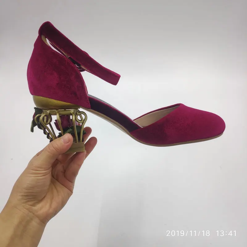 Salu Новая обувь на высоких каблуках Женские туфли лодочки Свадебные со стразами