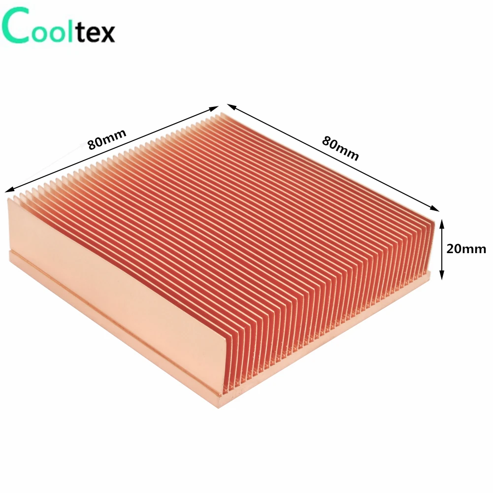 Радиатор из чистой меди 80x80x20 мм|sink plug|radiator carradiator radiator |