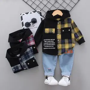 Children's Clothing Boy's Casual Set Spring And Autumn New Shirt Suit Baby Fashion Korean Baby Handsome Two-Piece Tide Clothes