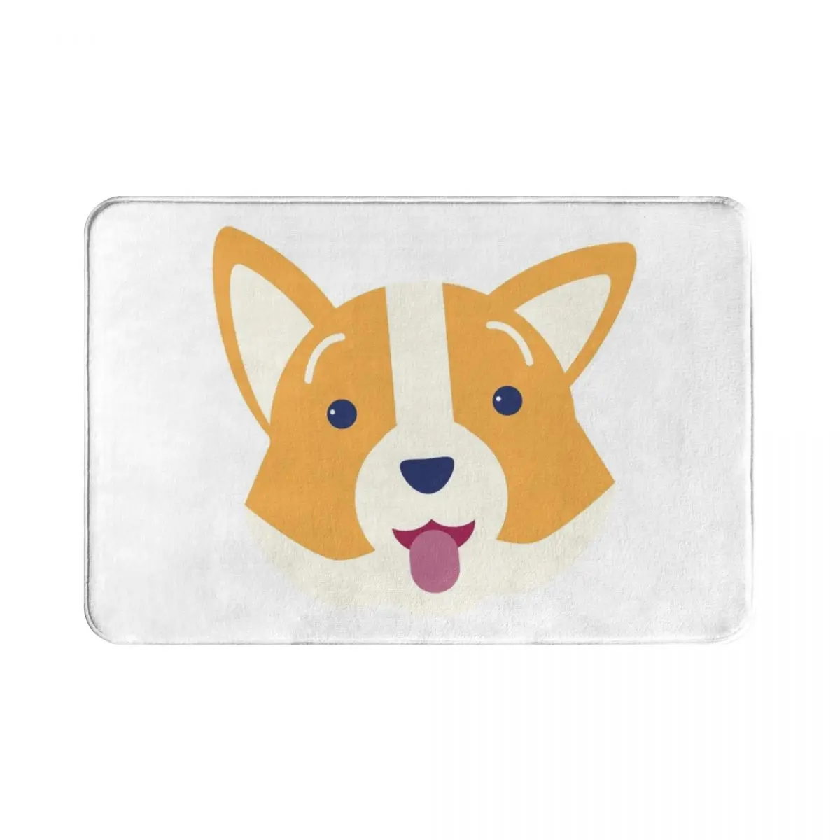 

Corgi Head Polyester Doormat Rug carpet Mat Footpad Non-slip Washable Front Room Corridor Kitchen Bedroom balcony toilet 40*60cm