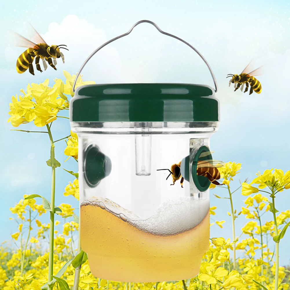 

Fruit Fly Trap Wasp Killer Solar Powered Trap Fly Wasp Catcher Pest Insect Control for Outdoor Home Farm Orchard Hornets Trap
