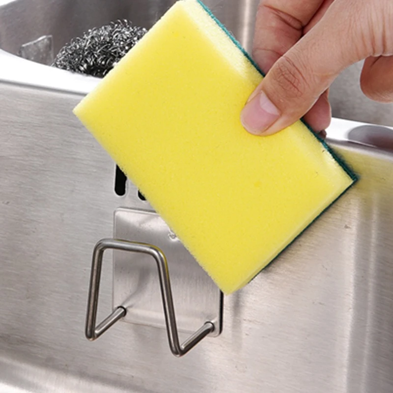 Держатель для хранения из нержавеющей стали держатель губок на кухню