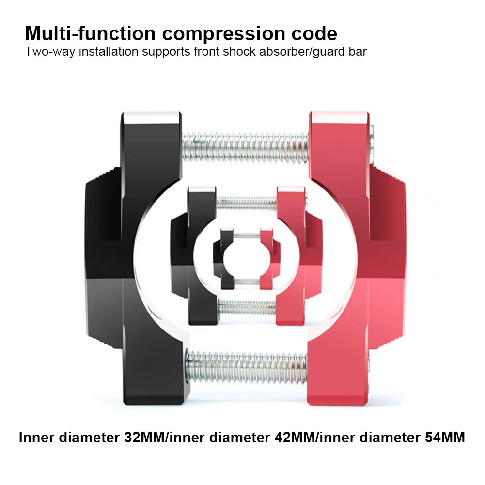 

Зажим для Руля Мотоцикла, осветительный зажим из алюминиевого сплава для бампера, запчасти для мотоцикла 32 мм/42 мм/54 мм