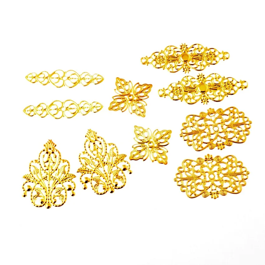 Бесплатная доставка 20 шт. смешанные коннекторы для филигранью бронзового тона