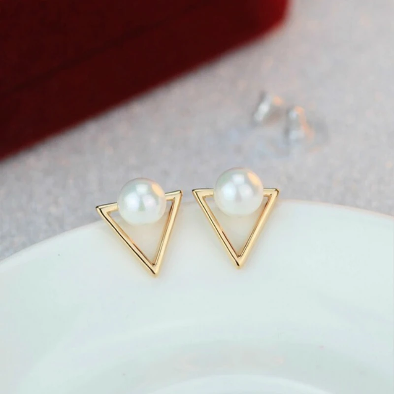 

Hot Trendy Cute Nickel Free Earrings Fashion Jewelry Earrings Square Stud Earrings For Women Brincos Statement Earrings