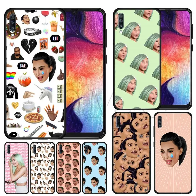 

Kim-Kardashian-Kimoji Phone Case For Samsung S6 S7 Edge S8 S9 S10 S10E S20 S21 Plus Cover Fundas Coque