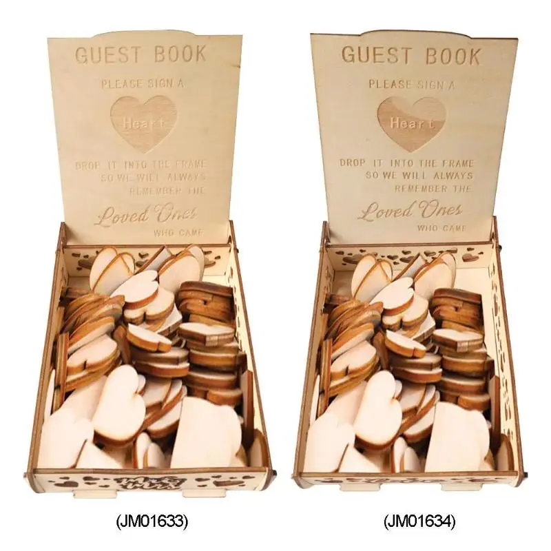 Свадебная коробка с подвеской в форме сердца романтический деревенский Сладкий